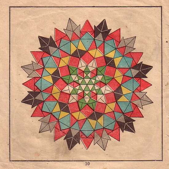 Vorlagen für für Meteor-Kugelmosaik Nr. 3