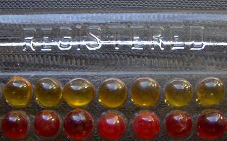 Inschrift Glas-Legeplatte