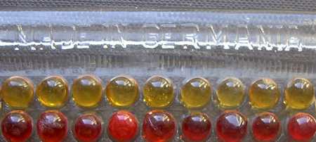 Inschrift Glas-Legeplatte