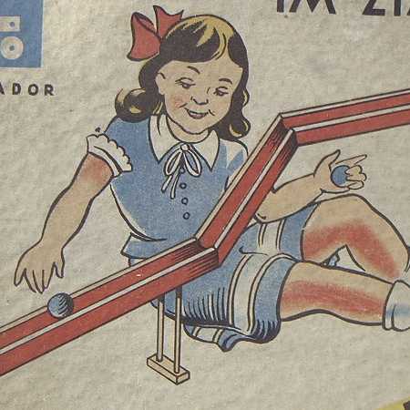 Ausschnitt vom Deckelbild einer Korbuly-Kugelbahn