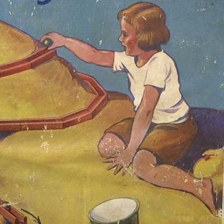 Ausschnitt vom Deckelbild einer Korbuly-Kugelbahn