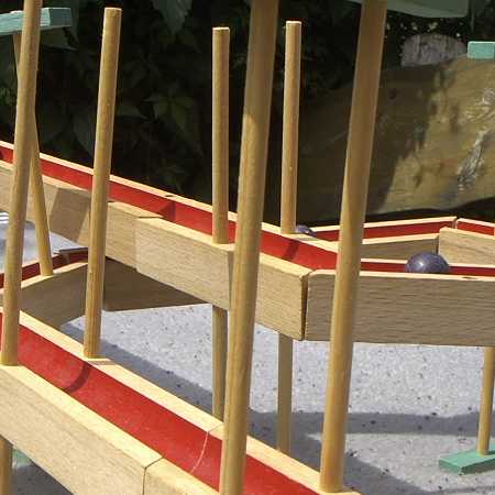 Ausschnitt einer Korbuly-Kugelbahn