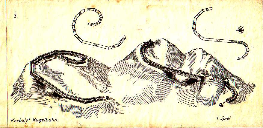 Bauvorlage für Korbuly's Kugelbahn