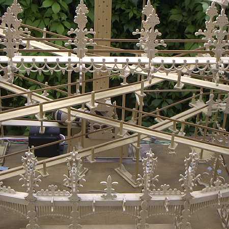 Ausschnitt Laubsägen-Kugelbahn