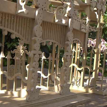 Ausschnitt Laubsägen-Kugelbahn