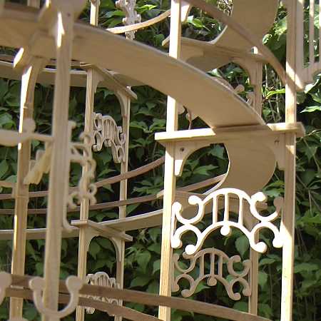 Ausschnitt Laubsägen-Kugelbahn