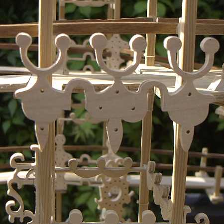 Ausschnitt Laubsägen-Kugelbahn