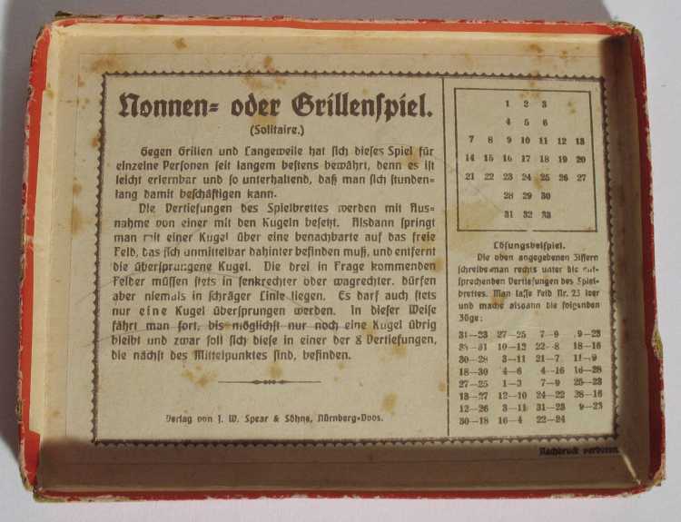 Spielregeln für Solitär-Spiel