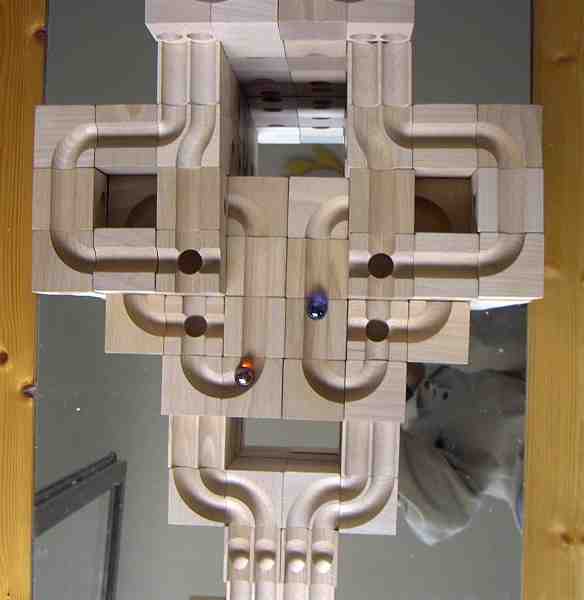 Ausschnitt einer cuboro-Bahn in Aufsicht